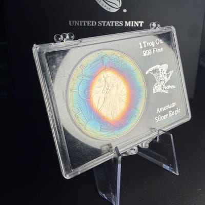 1996 Silver Eagle Dansco book tone!