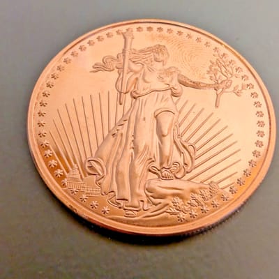 Saint-Gaudens 1 oz Copper Round .999 fine - additional view