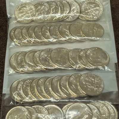 $1 90% Brilliant uncirculated Roosevelt dimes - additional view