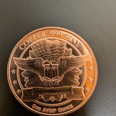 Canadian Maple 1 oz Copper Round .999 fine - additional view
