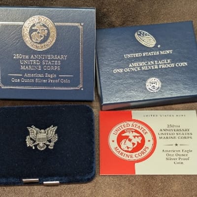 250th Anniversary US Marine Corps Proof ASE
