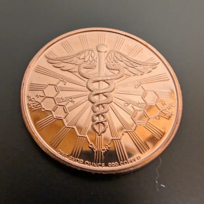 Cannabis (Nature's Holiday) 1 oz Copper Round - additional view