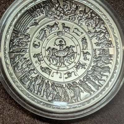 Shield of Achilles Silver Stacker 2ozt Coin - additional view