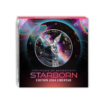 2024 Mexico Libertad 1 oz Silver Starborn Edition 