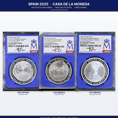 Spain Casa de la Moneda 2025 €10 Silver .925 NGC