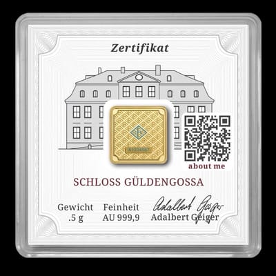 Geiger .5g (1/2 gram) Gram Gold Bar Assay Not On G - additional view
