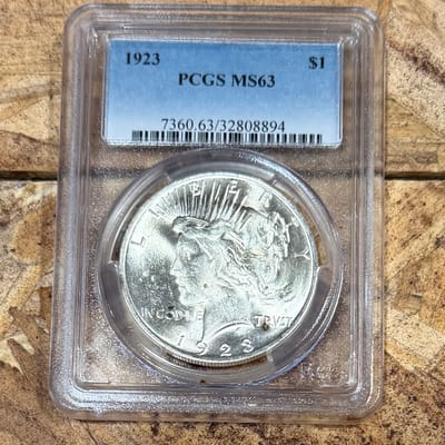 1923 Peace Dollar MS63
