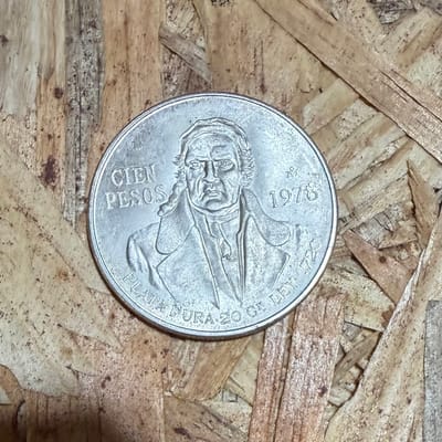 1978 Mexico 100 Pesos Coin – AU .720 Silver