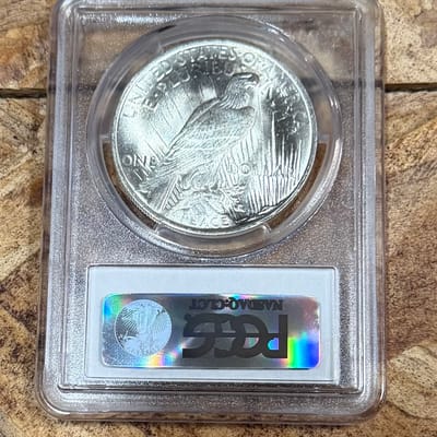 1923 Peace Dollar MS63 - additional view