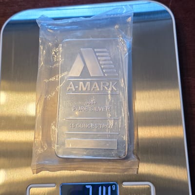 10 oz .999 A-MARK Silver Bar - Free Shipping! - additional view