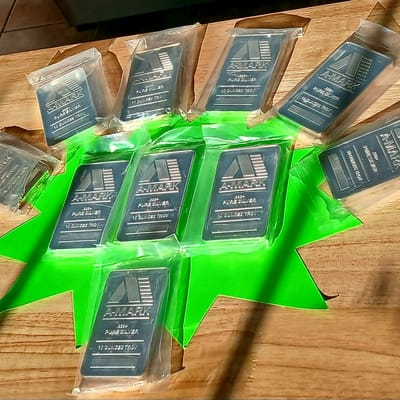 10 oz .999 A-MARK Silver Bar - Free Shipping!