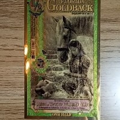 ALPHA 1/2 Florida Goldback Aurum Gold Note