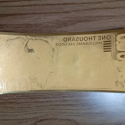 North American Bison ONE G 24k Aurum Gold Note - additional view