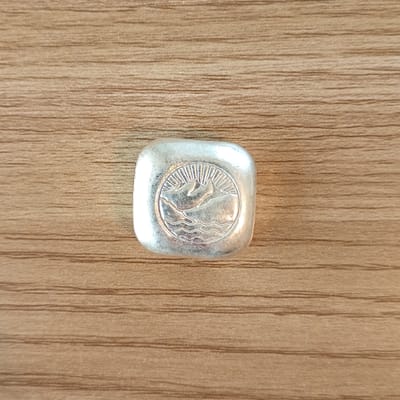 1 troy oz Sunrise Handpour Silver Bar