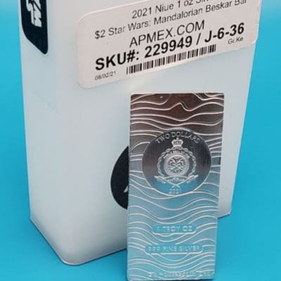2021 Star Wars Beskar Bar 1oz