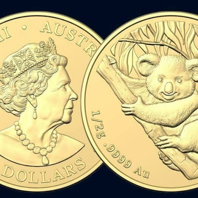 2021 Australia Mini Money Koala 1/2 gram gold coin