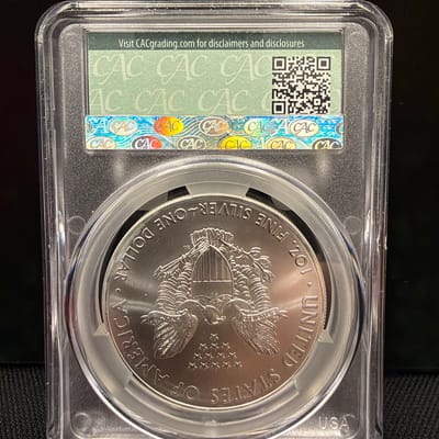 2020 Silver Eagle CAC MS69 - additional view