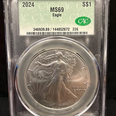 2024 Silver Eagle CAC MS69