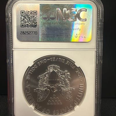 2020 Silver Eagle NGC MS70 - additional view