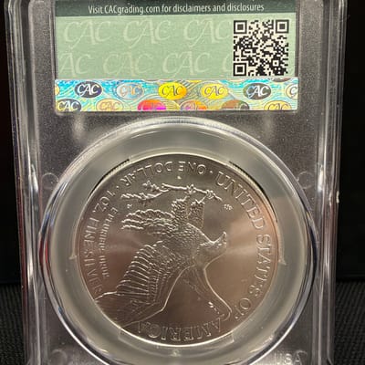 2025 Silver Eagle CAC MS70 FD - additional view