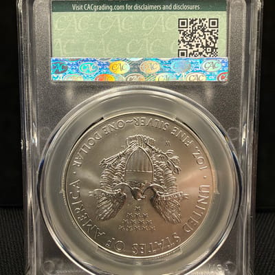 2011-W Silver Eagle Burnished CAC MS69 - additional view