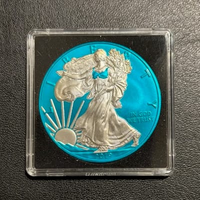 2019 1oz Space Blue American Silver Eagle - additional view