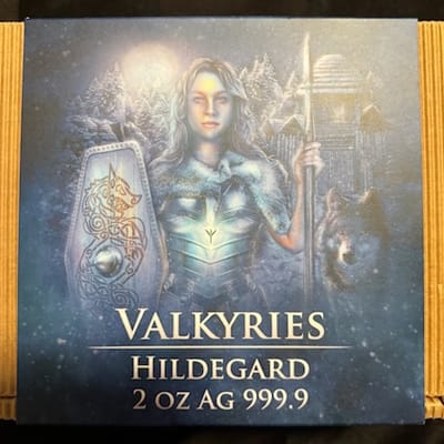 2022 Hildegard 2 oz Silver Ultra High Relief