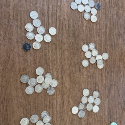 Lot of 10 US Dimes 90% silver 1946-1964 FDR - additional view