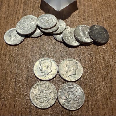 Lot of 4 random 1964 Kennedy Half Dollars 90% slv - additional view
