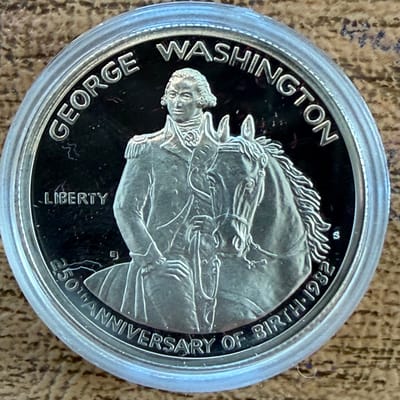 1982 George Washington Proof 90% Silver .36oz silv - additional view