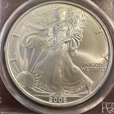 2006 American Silver Eagle PCGS MS69 First Strike - additional view