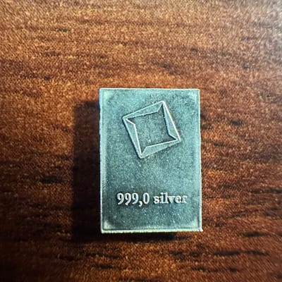 1 gram 999 silver Valcambi bar (13 available) - additional view