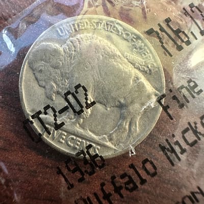 1936 Fine Buffalo Nickel-T2 - additional view