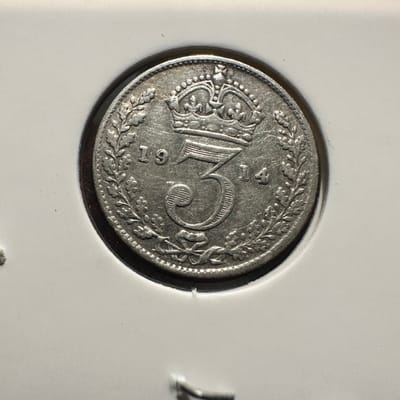 1919 United Kingdom 3 Pence Silver - additional view