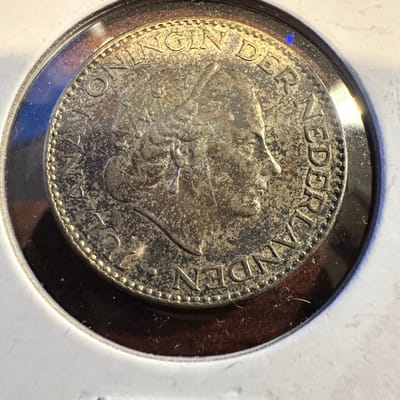 1956 Netherlands 1 Gulden 0.720 Silver