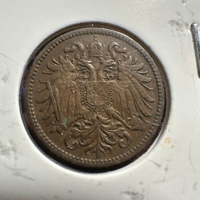 1899 Austria-Hungry 2 Heller - additional view