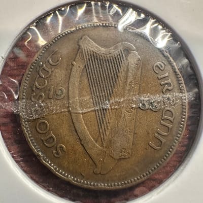 1d Pingin Irish 1933 XF Penny Key Date - additional view