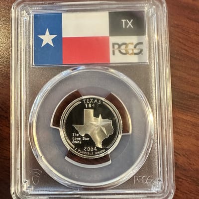 2004-S PCGS PR69DCAM Texas Silver 25c - additional view