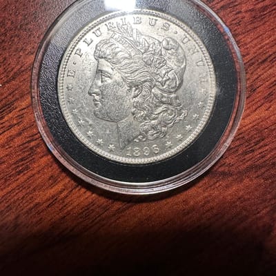 1896-P Morgan silver dollar