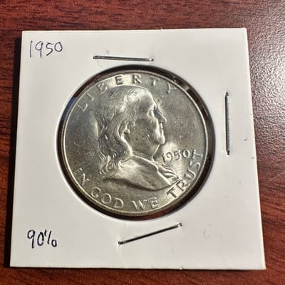 1950 Ben Franklin Half Dollar- Lots of Luster