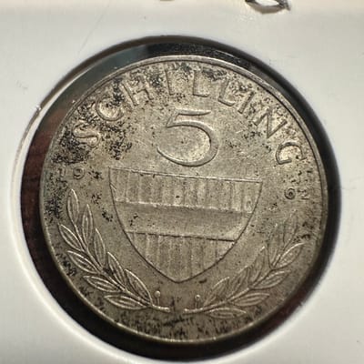 1962 Austria 5 Schilling Silver - additional view