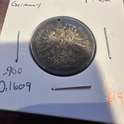 1876 Germany 1 Mark .900 Silver