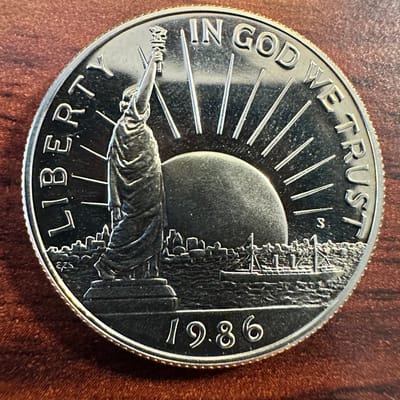 1986-S Half Dollar. A Nation of Immigrants
