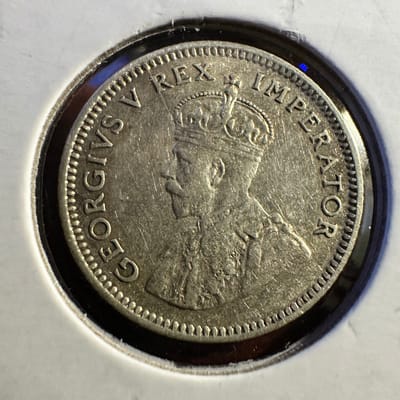 1932 South Africa 6 Pence .800 Silver