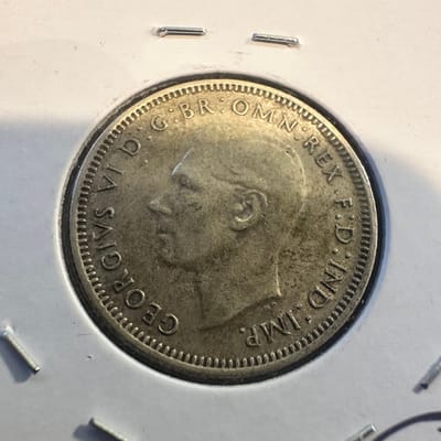 1941 Australia 1 Shilling .925 Silver Ram