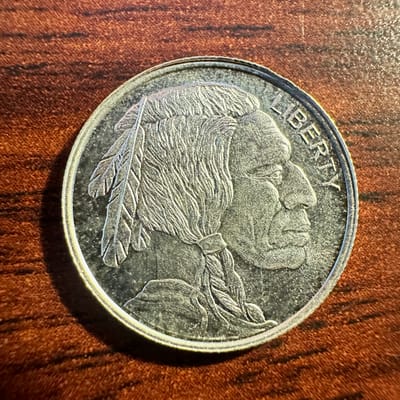 1/10 Troy Ounce 999 Silver Buffalo Round