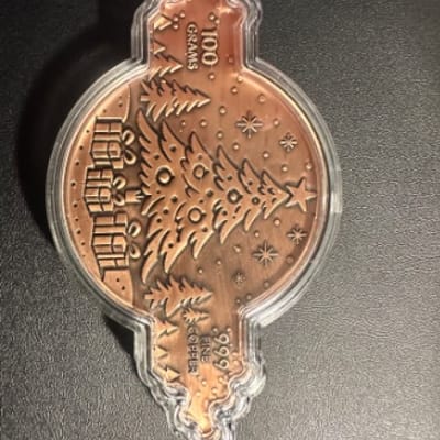 100 gram .999 Fine Copper- And To All A Good Night