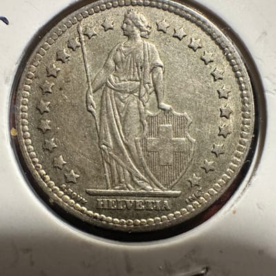 1944-B Swiss 1 Franc 83.5% Silver - additional view