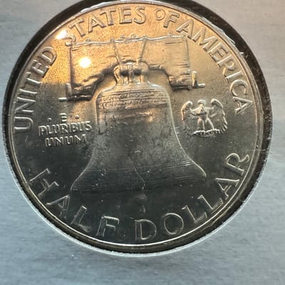 1962 Ben Franklin Half Dollar Really Pretty Coin - additional view