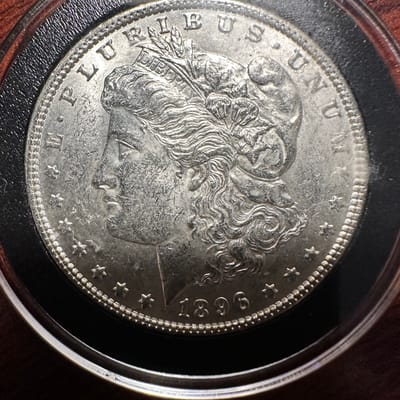 1896-P Morgan silver dollar - additional view